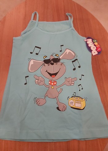 Kız Çocuk Renkli Baskılı Askılı Atlet 3'lü - Görsel 2