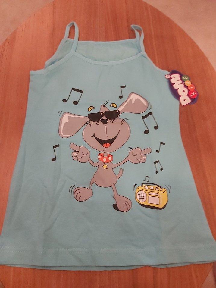 Kız Çocuk Renkli Baskılı Askılı Atlet 3'lü - Görsel 2