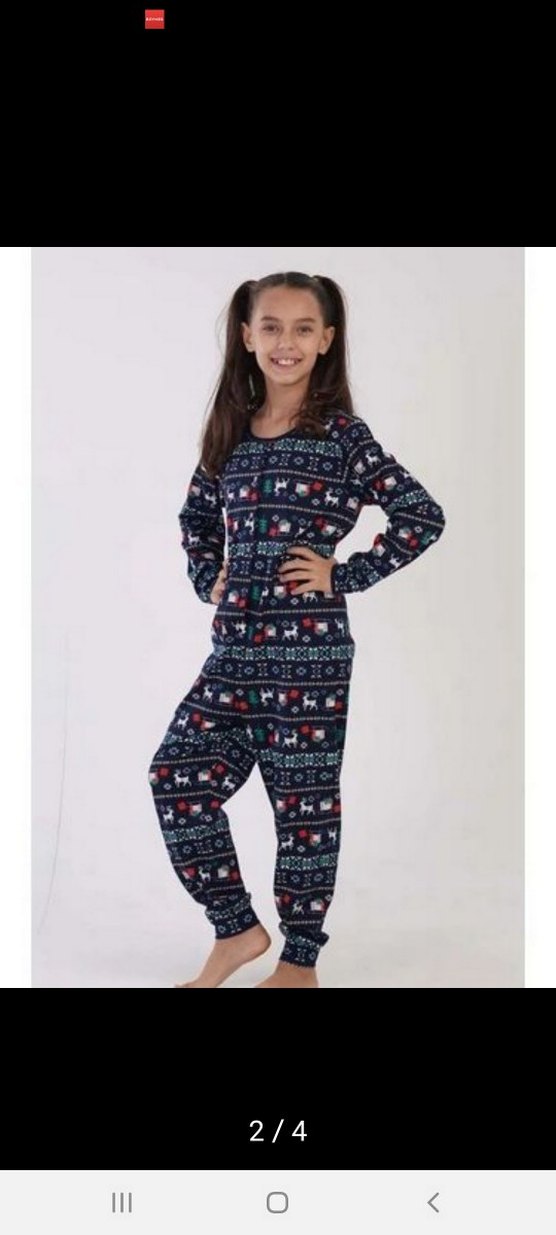 Kız Çocuk Tamamı Düğmeli Uzun Kol Tulum - Görsel 2