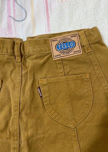 Zara Düğmeli Bej Midi Mini Etek