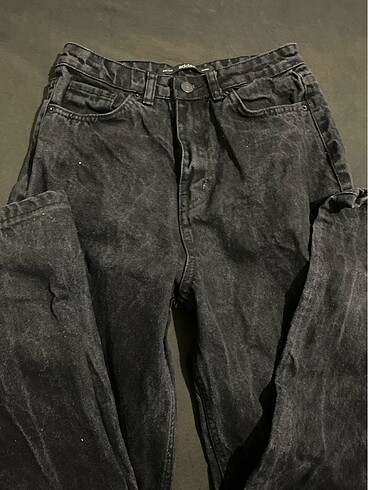 SİYAH WİDE LEG JEAN