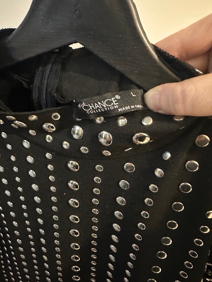 Metal baskılı mini elbise - Görsel 2