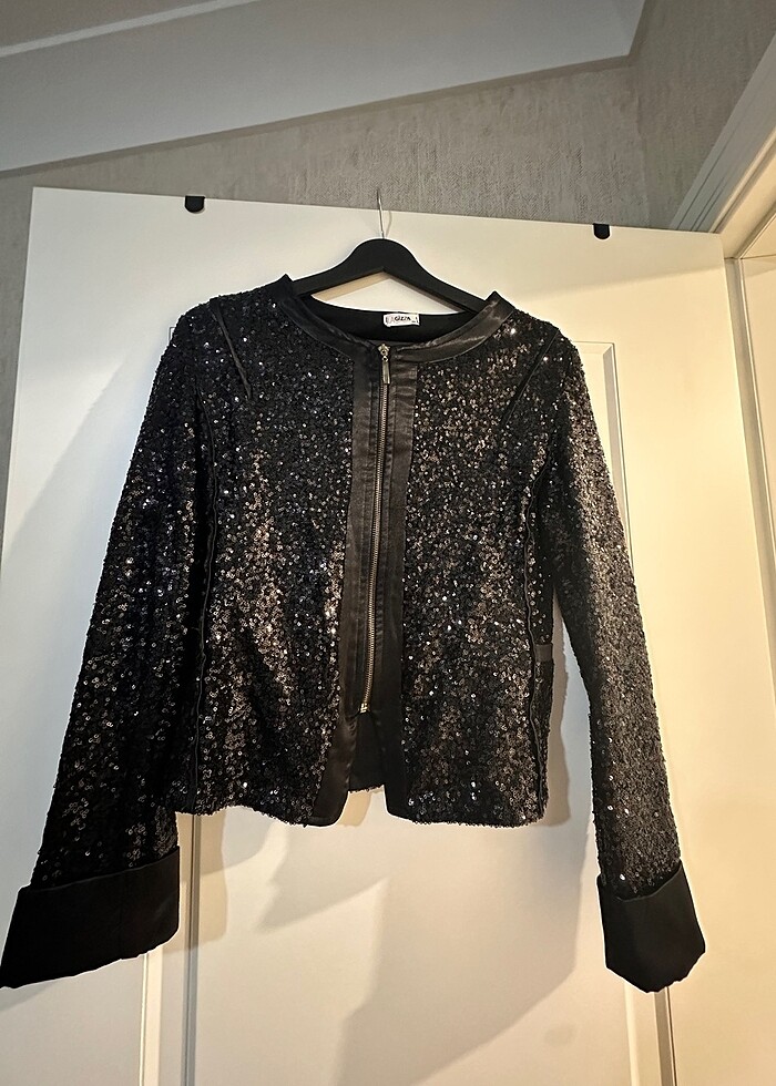 Payet şık blazer ceket - Görsel 2
