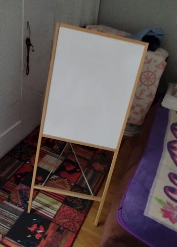 ÇOCUKLAR İÇİN BEYAZ AYAKLI YAZI TAHTASI (9 KARIŞ BOY/4 KARIŞ EN) - Görsel 3