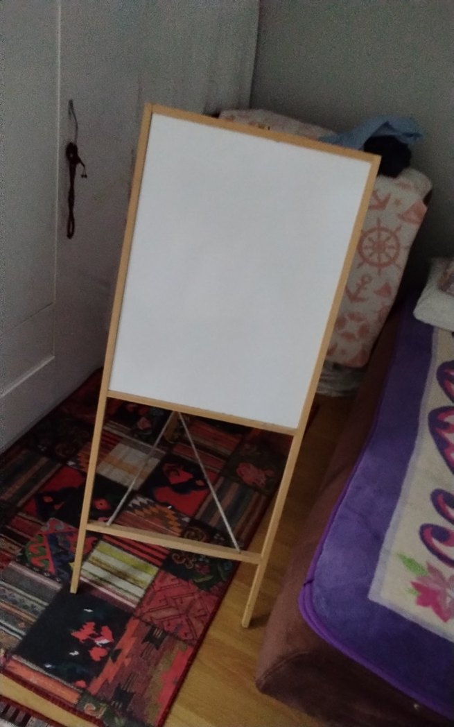 ÇOCUKLAR İÇİN BEYAZ AYAKLI YAZI TAHTASI (9 KARIŞ BOY/4 KARIŞ EN) - Görsel 3