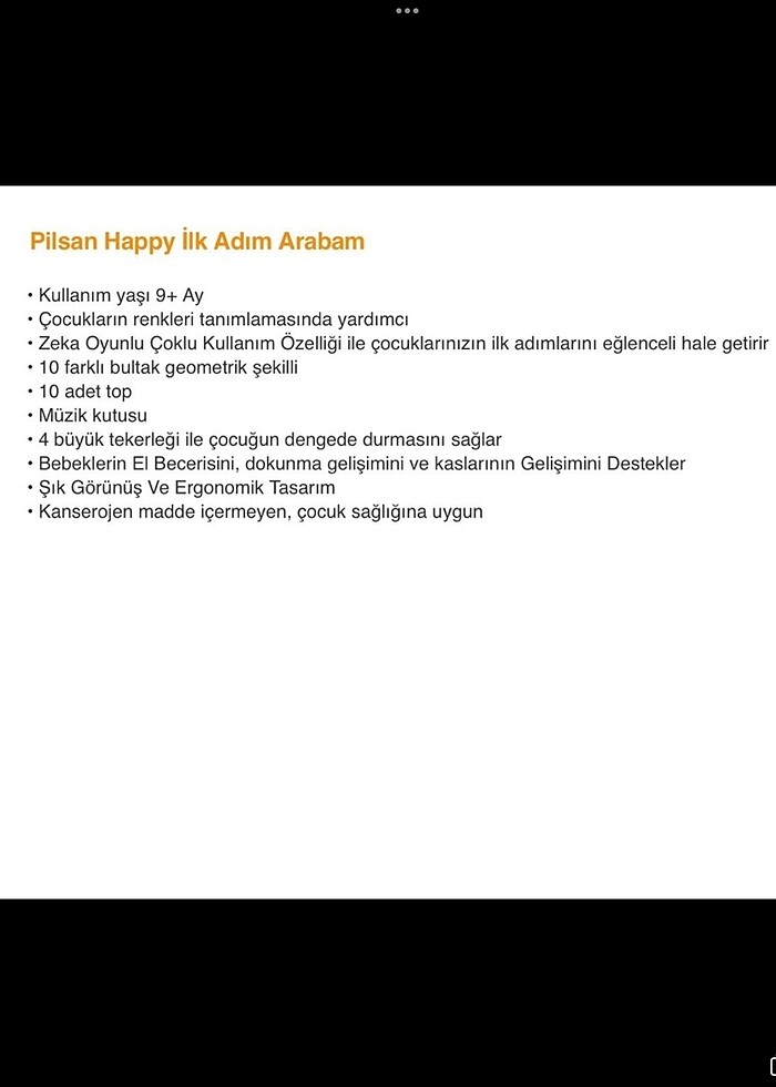 Pilsan İlk Adım Arabası - Görsel 2