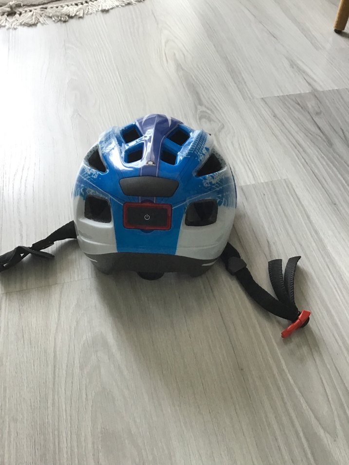 Mavi Desenli Bisiklet Kaskı - Görsel 3