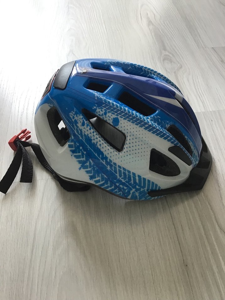 Mavi Desenli Bisiklet Kaskı - Görsel 2