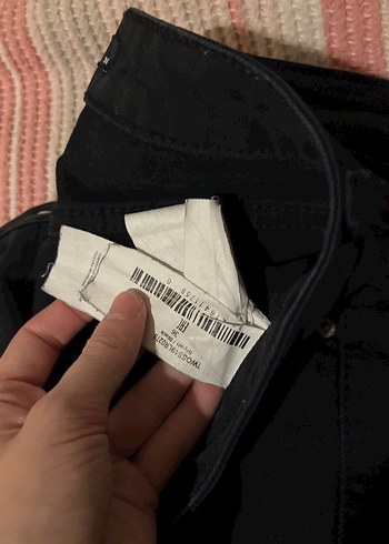 Kadın Siyah Dar Kesim Midi Kot Pantolon - Görsel 6