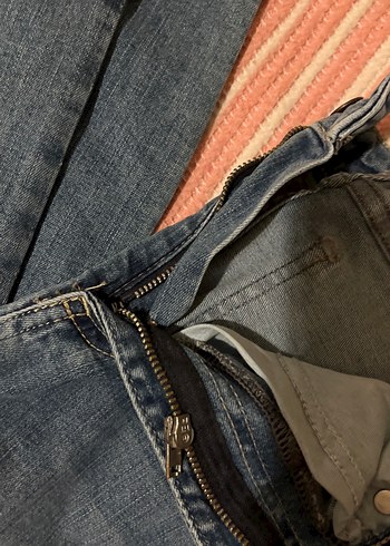 Tokalı, Orta Boy, Slim Fit Mavi Kadın Kot Pantolon - Görsel 6