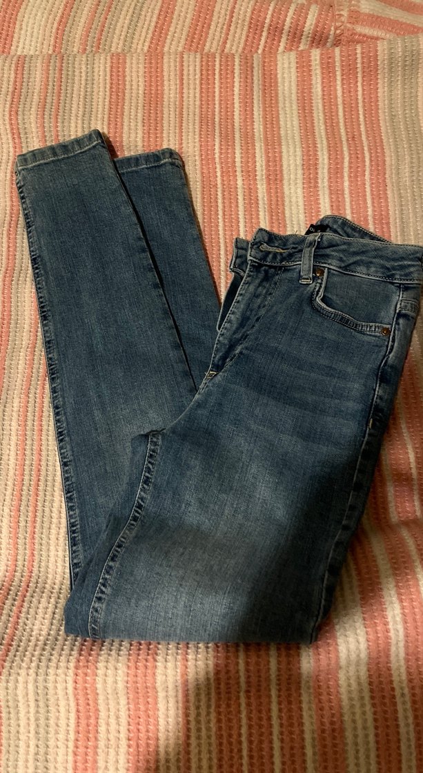 Tokalı, Orta Boy, Slim Fit Mavi Kadın Kot Pantolon - Görsel 2