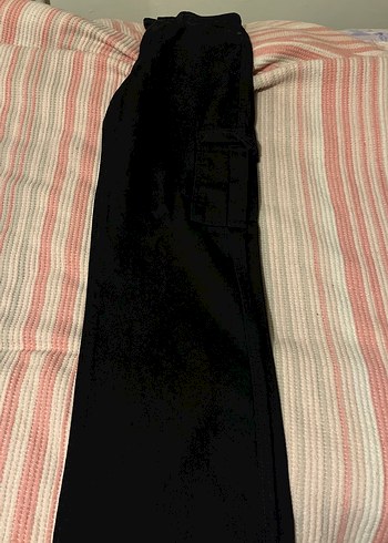 Siyah Süet Rahat Kesim Kadın Pantolon - Görsel 3