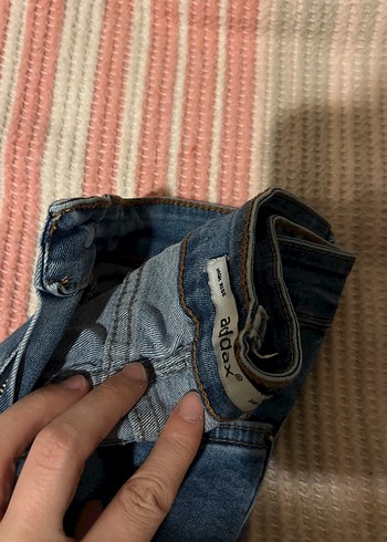 Düğmeli Mavi Kadın Denim Skinny Pantolon - Görsel 5