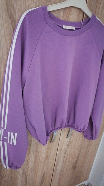 m Beden mor Renk Sweatshirt 