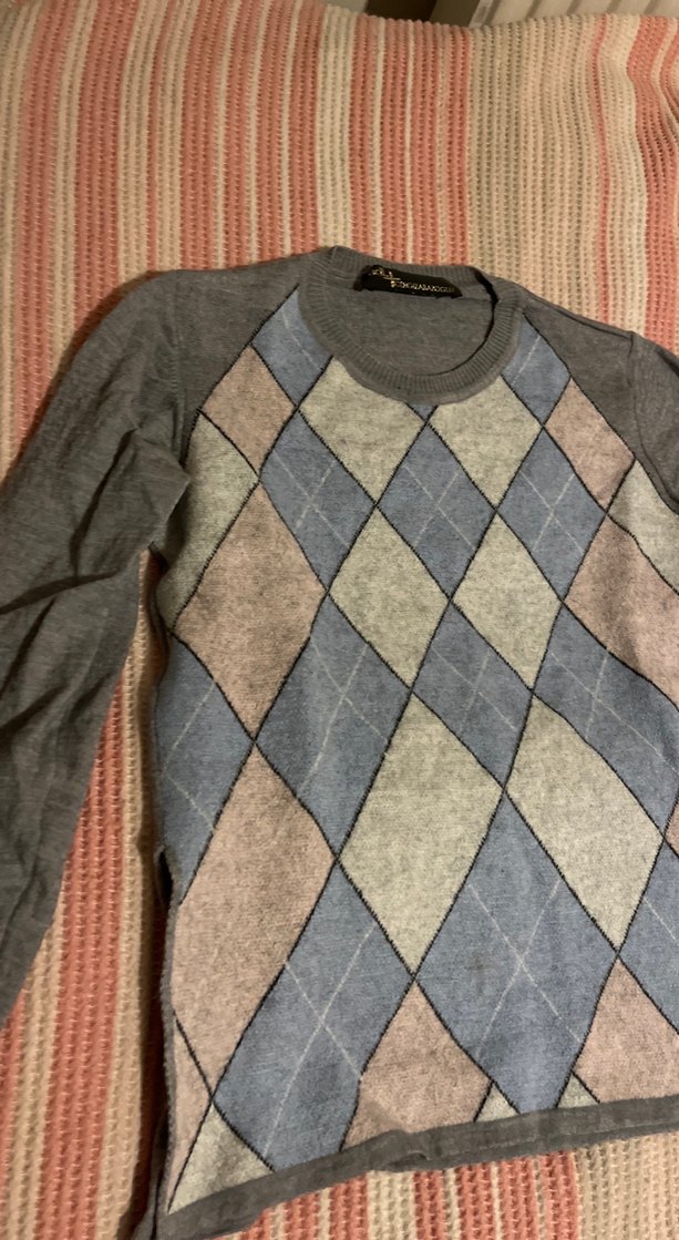 Gri Uzun Kollu Triko Kadın Kazak - Görsel 3