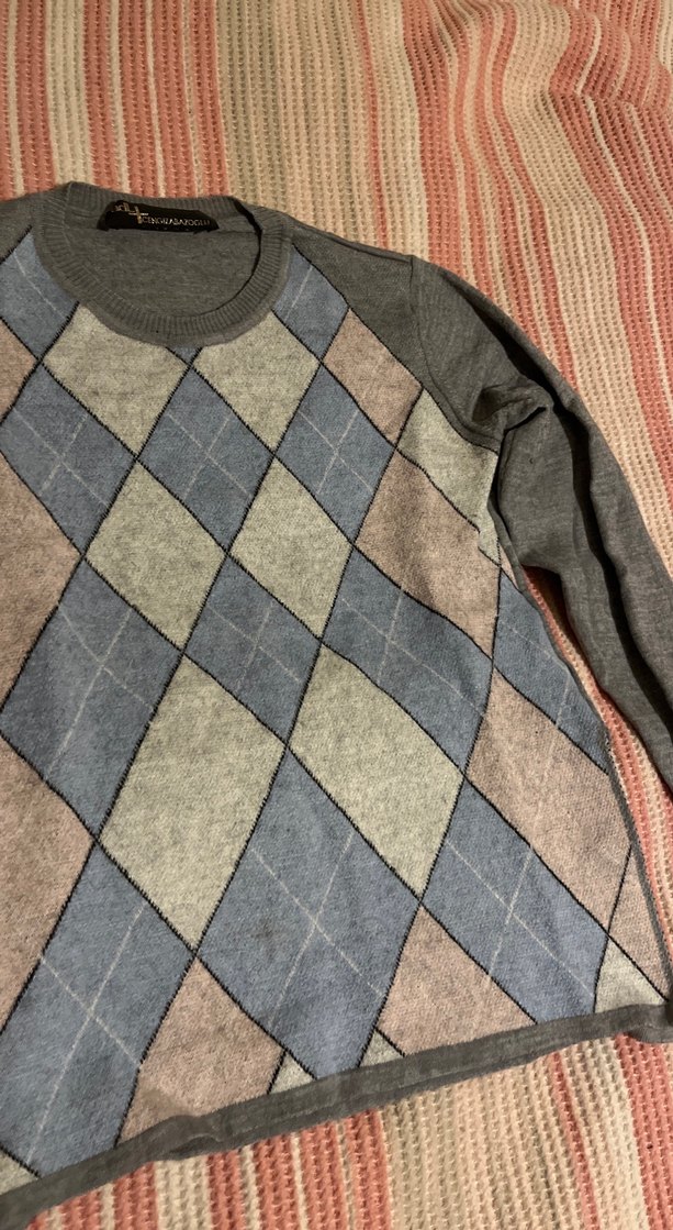 Gri Uzun Kollu Triko Kadın Kazak - Görsel 4