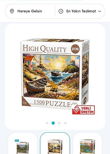 1500 parça puzzle 