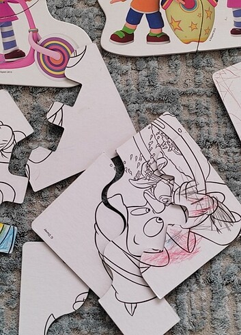 Beden Renk Bebek puzzle iki puzzle bir arada