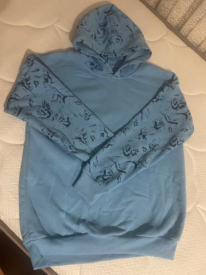 Mavi renk Sweat - Görsel 3