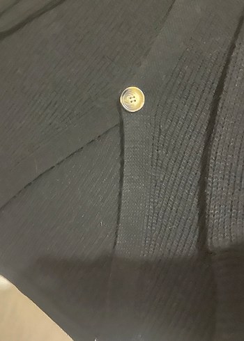 Siyah standart beden hırka - Görsel 2