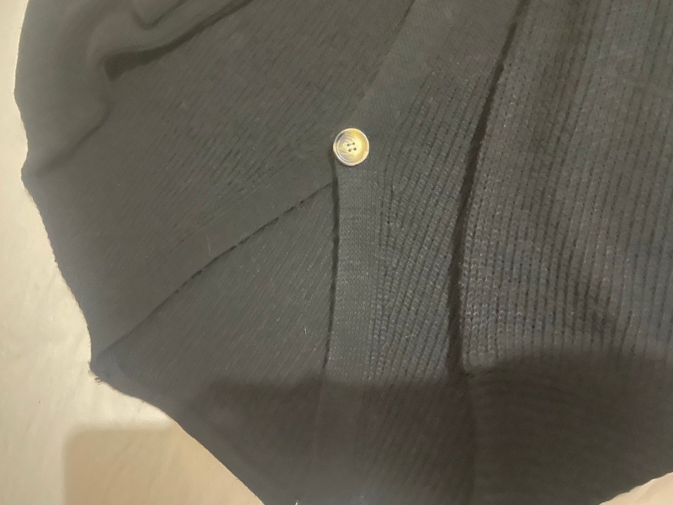 Siyah standart beden hırka - Görsel 2