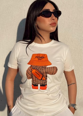 Fendi Baskılı Kısa Kollu Tişört