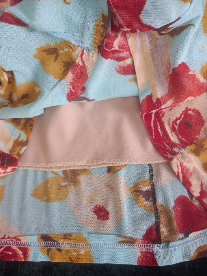 Çiçek Desenli Uzun Straplez Bohem Elbise - Görsel 2