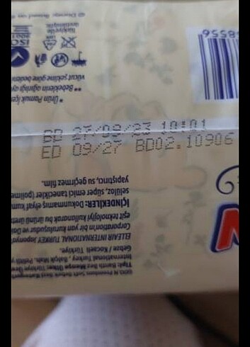 5 Beden: 11-25 kg Beden Renk Bebek bezi