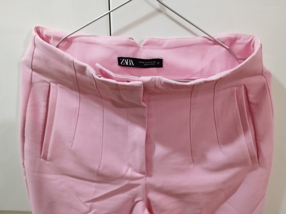 Zara Yüksek Bel Pembe Pantolon - Görsel 5