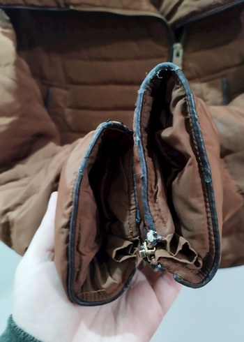 Taba Renkli Kürklü Zara Mont - Görsel 3