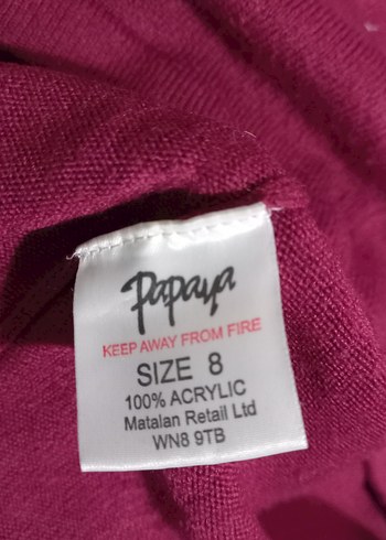 Bordo Yüksek Yaka Triko Elbise - Görsel 6