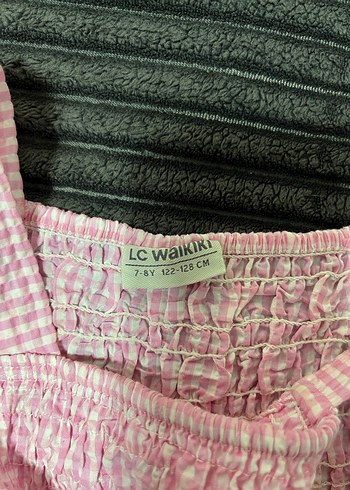 Kız Çocuk Pembe Fırfırlı Askılı Üst - Görsel 2