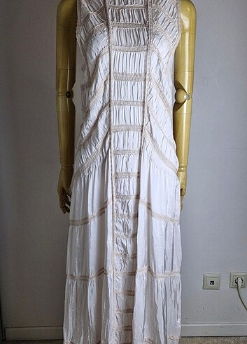 l Beden ZW COLLECTİON DANTELLİ UZUN ELBİSE