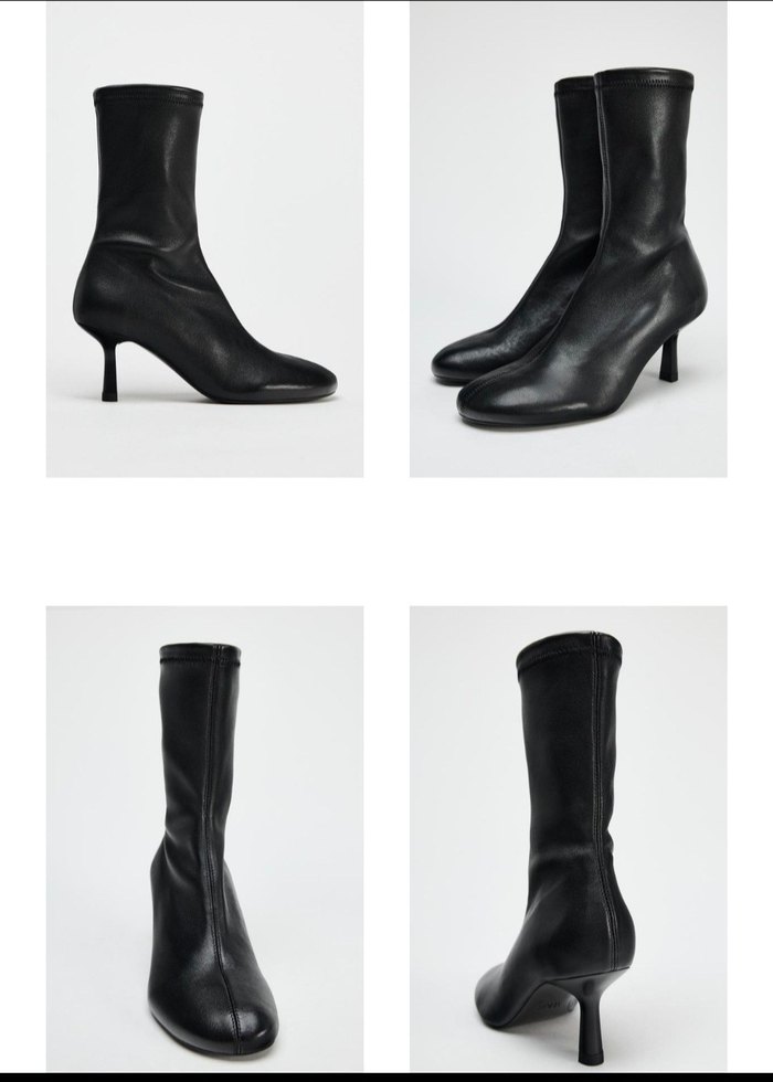 Zara yumuşak deri bilekte bot - Görsel 5