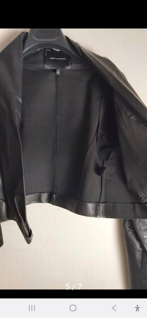 Robert Rodriguez deri ceket - Görsel 5