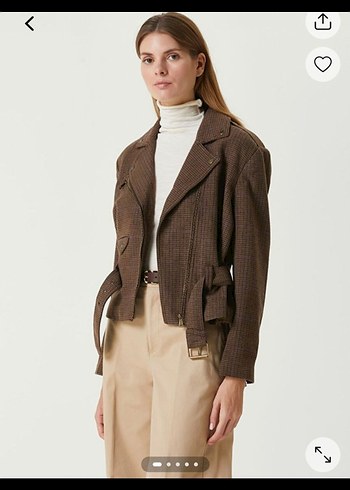 Ralph Lauren ekoseli yün ceket - Görsel 4