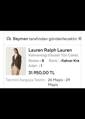 Ralph Lauren ekoseli yün ceket - Görsel 8