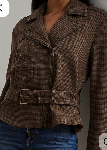 Ralph Lauren ekoseli yün ceket - Görsel 2