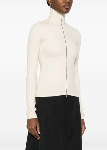 Nanushka dik yaka fermuarlı sweatshirt - Görsel 3