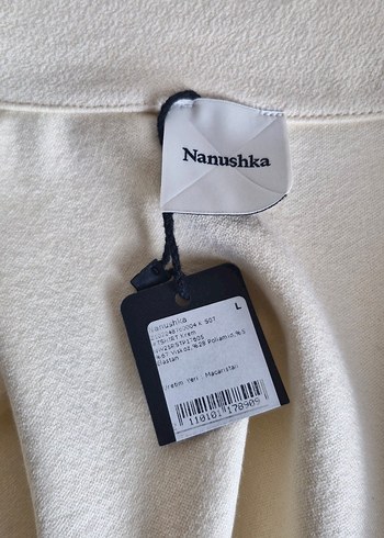 Nanushka dik yaka fermuarlı sweatshirt - Görsel 6