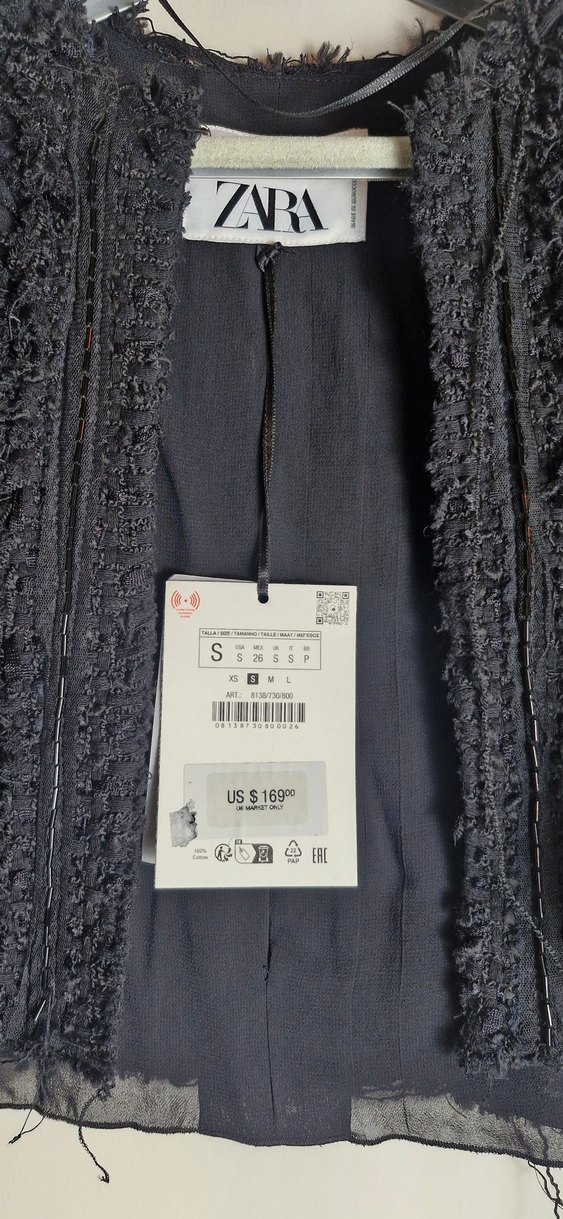 Zara Limited Edition crop blazer - Görsel 4