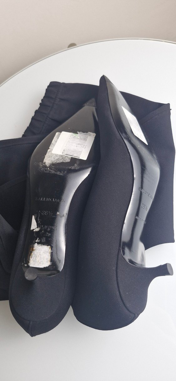 Balenciaga Avenue diz üstü spandex çizme - Görsel 2