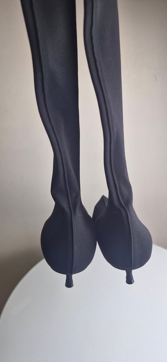 Balenciaga Avenue diz üstü spandex çizme - Görsel 3