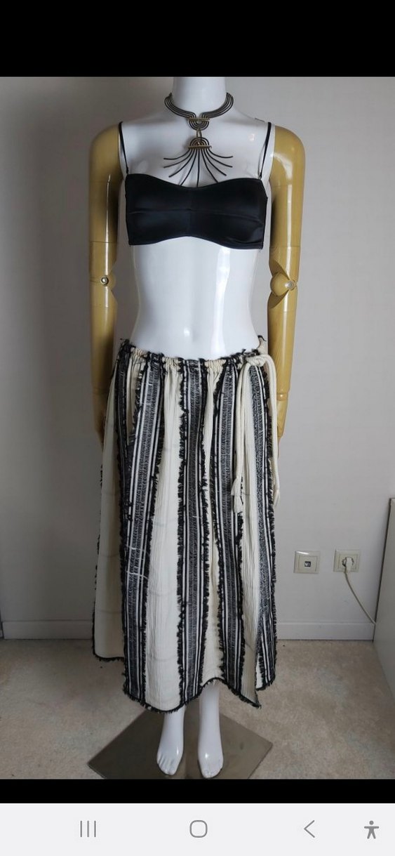 Lanvin püsküllü midi etek - Görsel 3