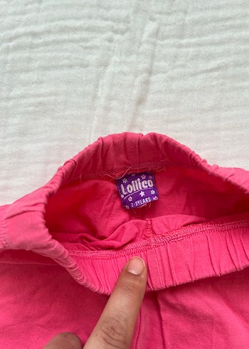 Kız Çocuk Basic Pembe Pamuk Şort - Görsel 3