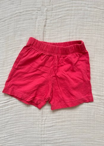 Kız Çocuk Basic Pembe Pamuk Şort - Görsel 2