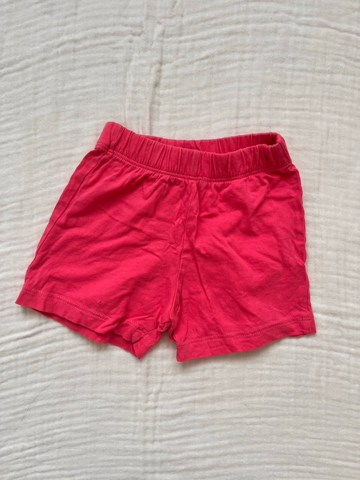 Kız Çocuk Basic Pembe Pamuk Şort - Görsel 2