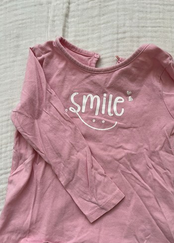 Kız Çocuk Pembe Uzun Kollu Tişört - Görsel 2