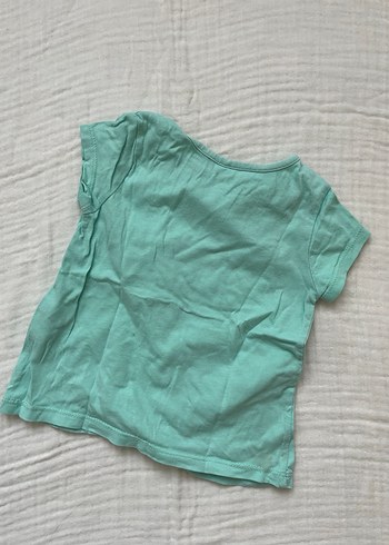 Kız Çocuk Turkuaz Kısa Kollu Tişört - Görsel 2