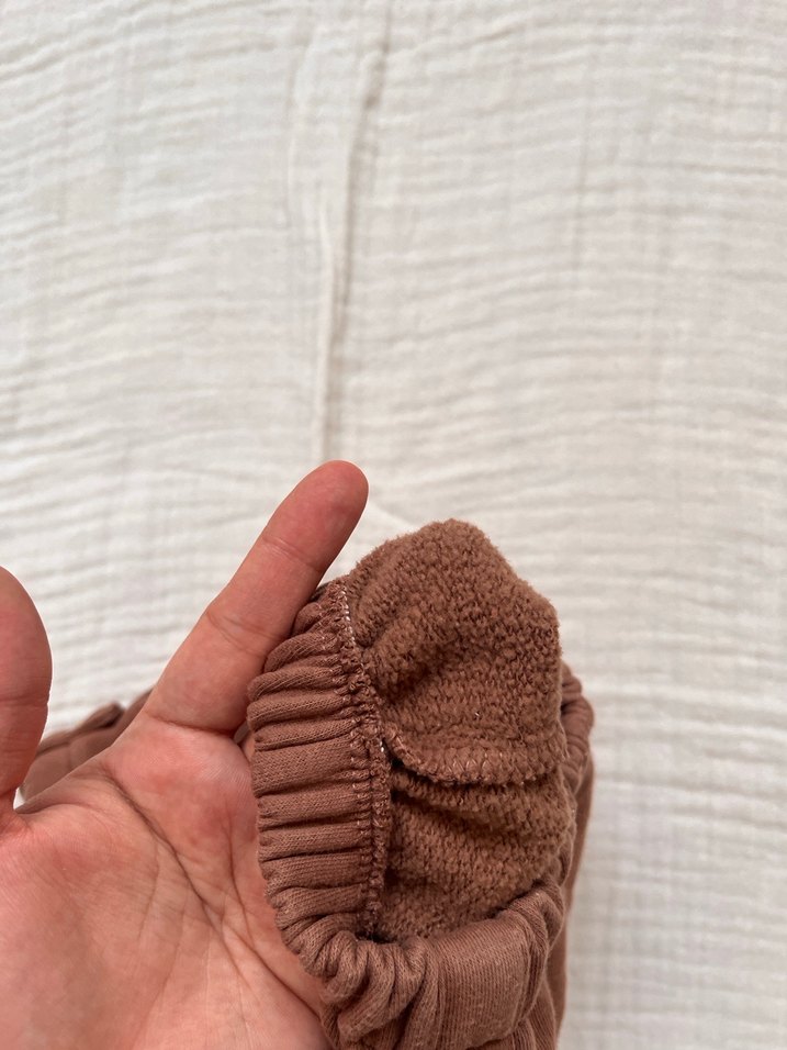 Düğmeli Kahverengi Erkek Çocuk Pantolonu - Görsel 4